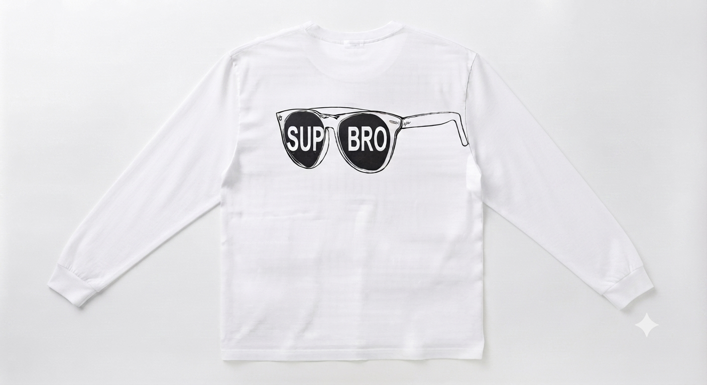 SUPBRO SUNGLASSES WHITE LONG SLEEVE
