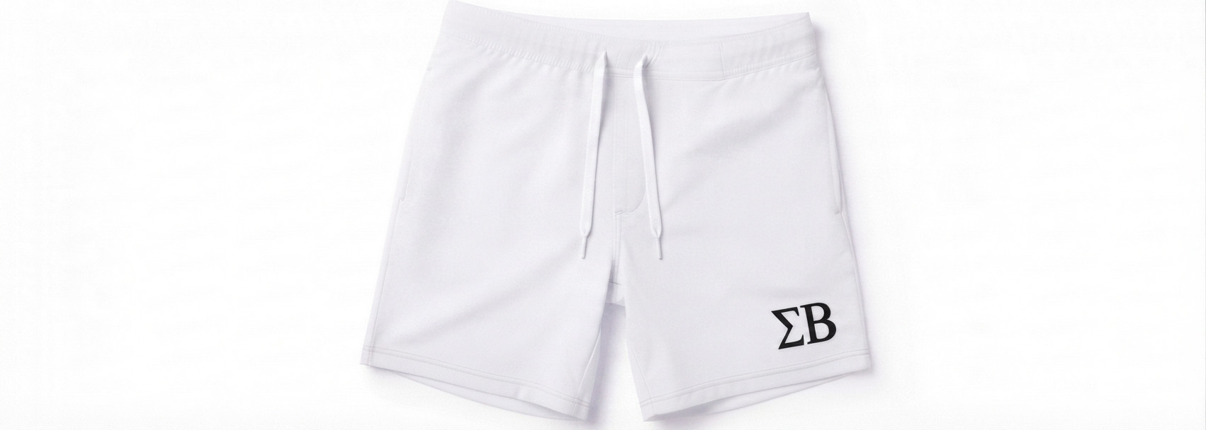 SUPBRO GREEK BOARD SHORTS WHITE