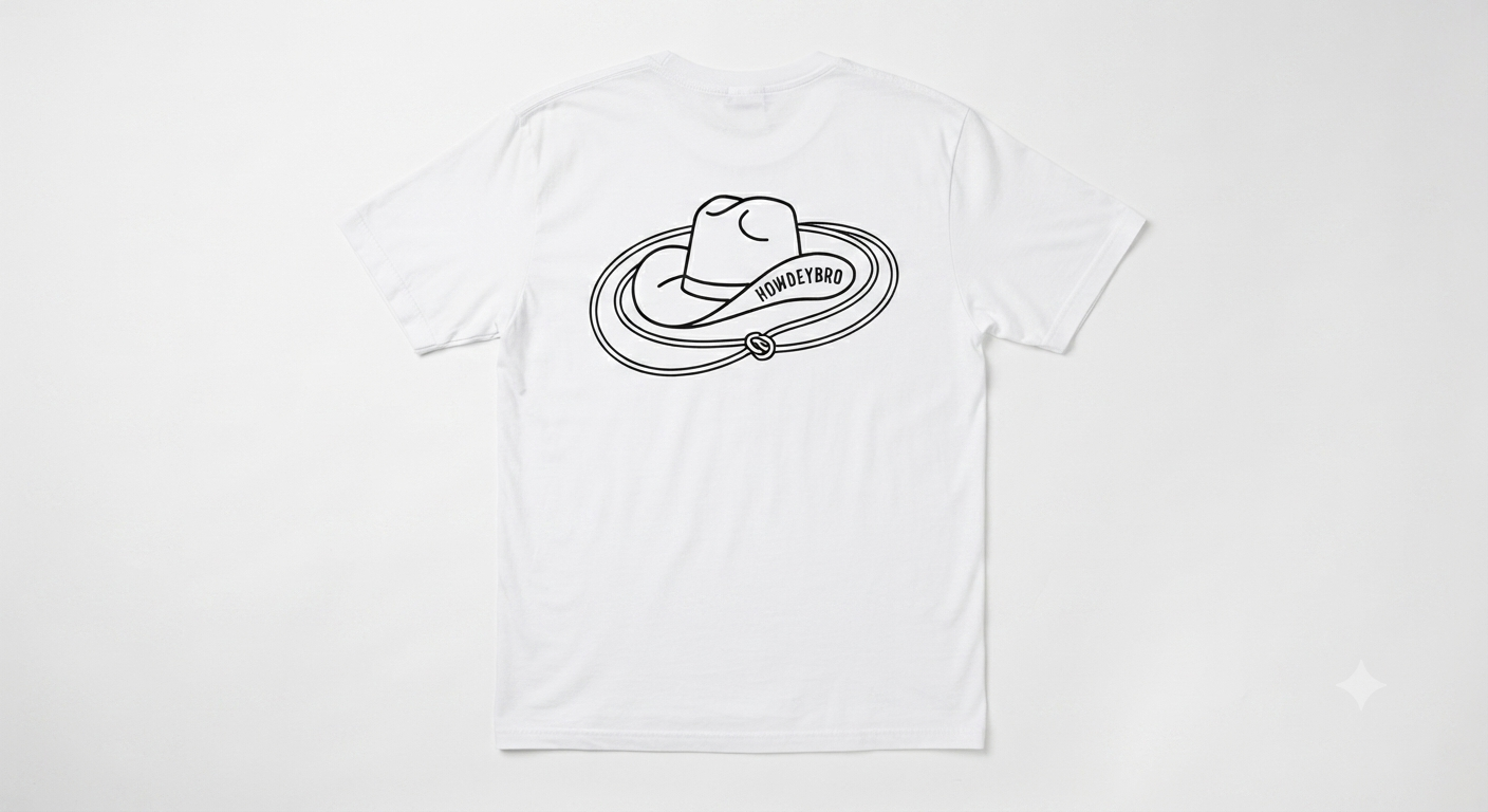HOWDEYBRO WHITE T-SHIRT